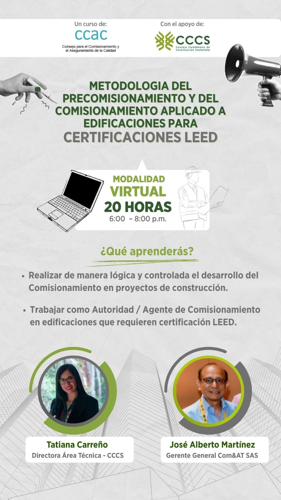 Pieza grafica Curso Leed